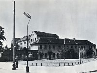 Savska cesta, zatvor, oko 1955. godine. Srušen oko 1960. godine, na njegovom mjestu sagrađen objekt 'Slovenijales', 1970